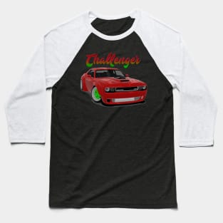 Challenger Drift Red Front Baseball T-Shirt